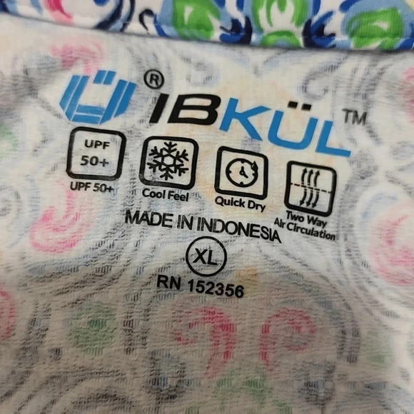 IBKUL Women's Nora Print Long Sleeve Mock Neck Top - Picture 7 of 8